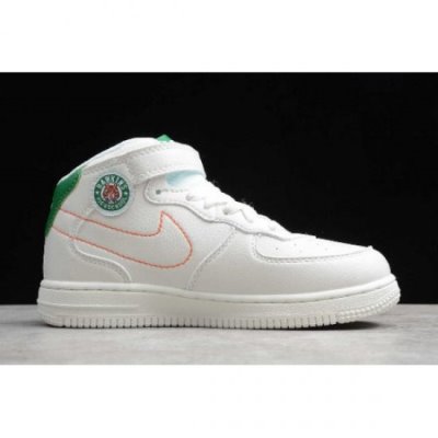 Nike Çocuk Air Force 1 Mid Hawkins High Beyaz / Yeşil Kaykay Ayakkabı Türkiye - PB3C7VOO